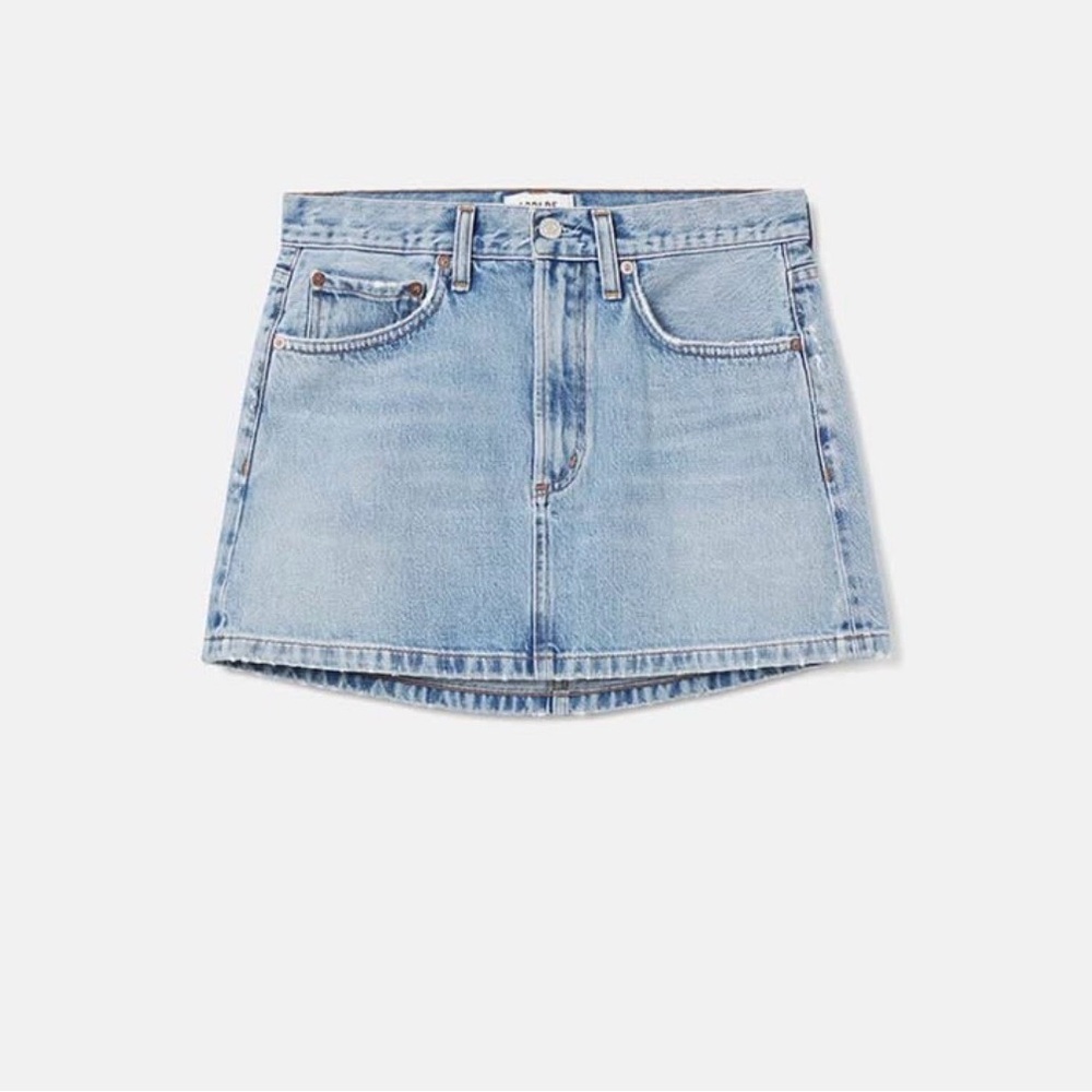 AGOLDE LIV MINI DENIM SKIRT
Revival Light Indigo